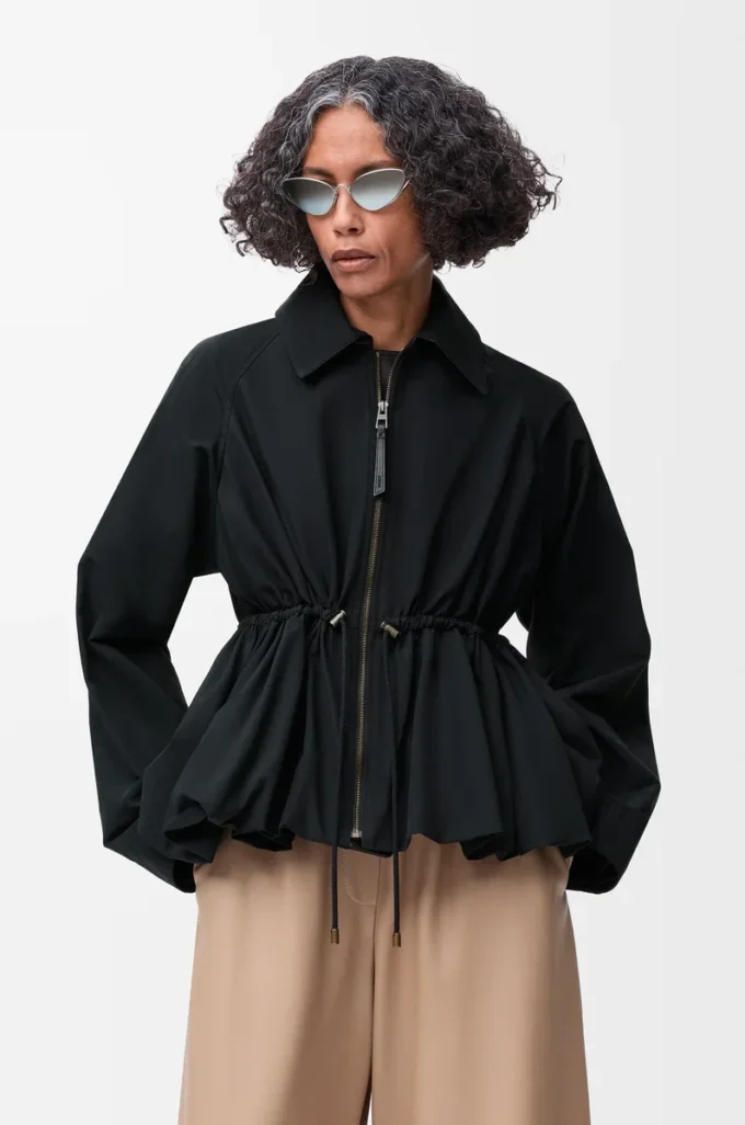 Veste en coton mélangé Noir