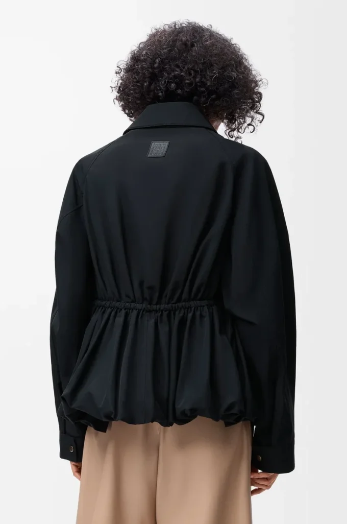 Veste en coton mélangé Noir