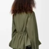 Veste en coton mélangé Vert kaki