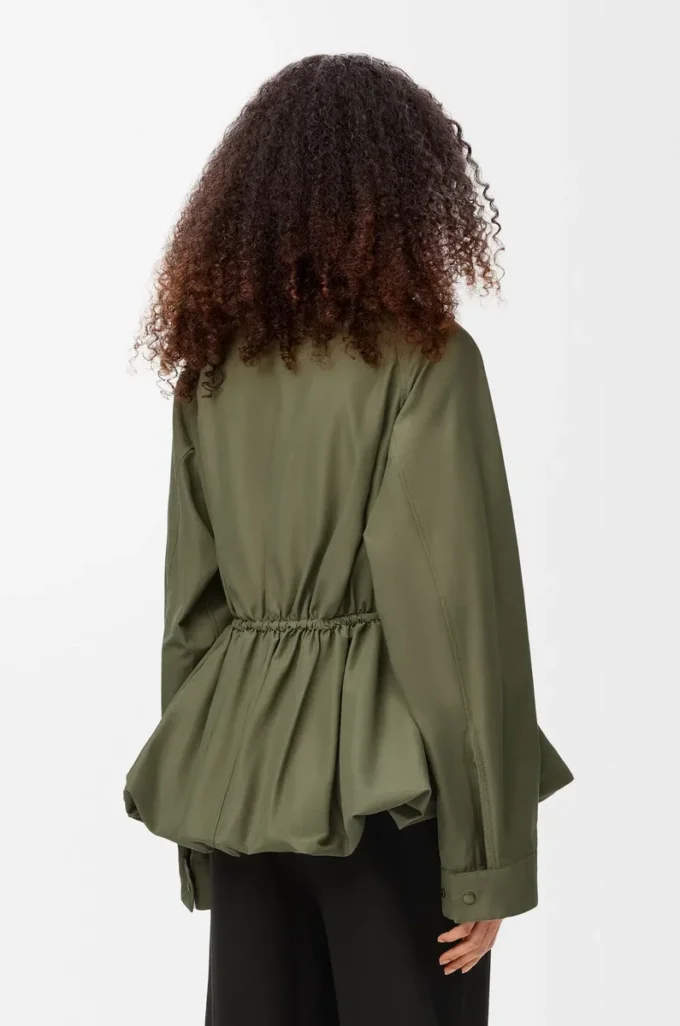 Veste en coton mélangé Vert kaki