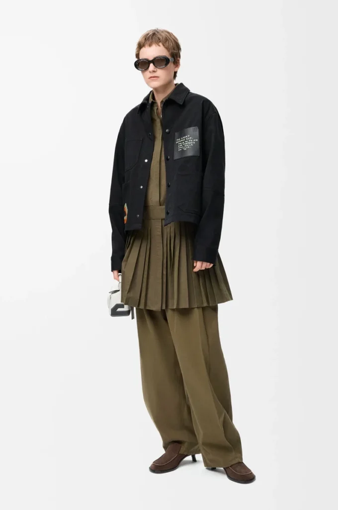 Veste en coton noir
