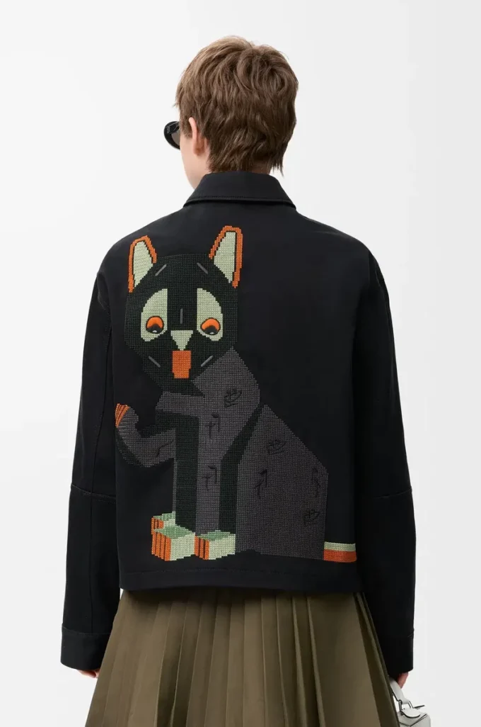 Veste en coton noir