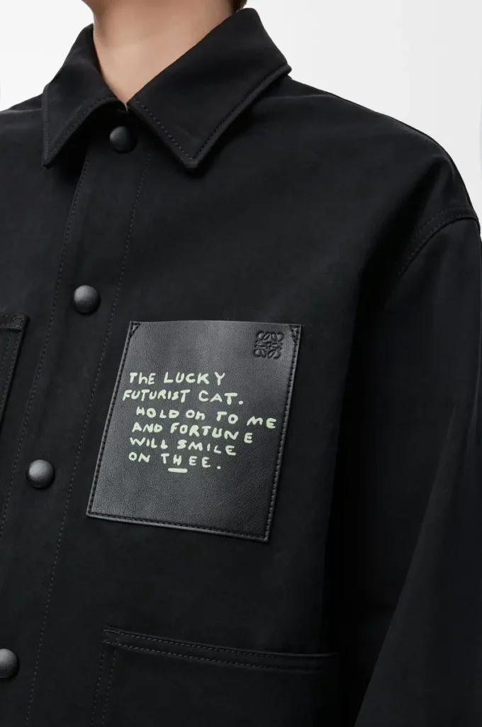 Veste en coton noir