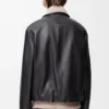 Veste en cuir de buffle nappa Noir Veste en cuir de buffle nappa Noir