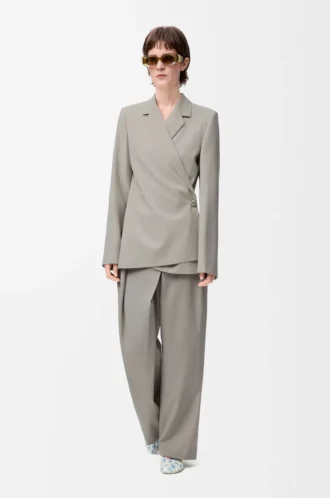 Veste en laine Beige clair chiné