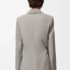 Veste en laine Beige clair chiné