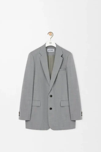 Veste en laine grise