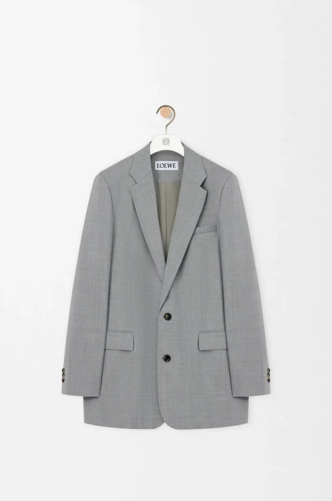 Veste en laine grise
