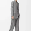 Veste en laine grise