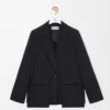 Veste en laine Noir
