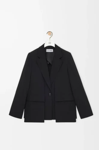 Veste en laine Noir