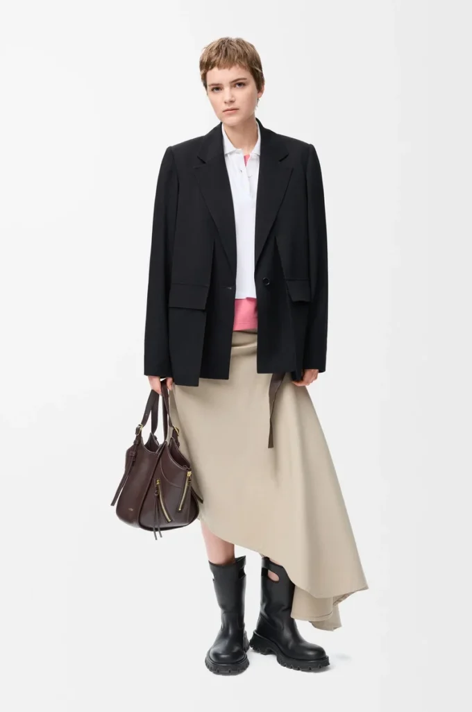 Veste en laine Noir