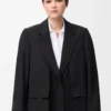 Veste en laine Noir