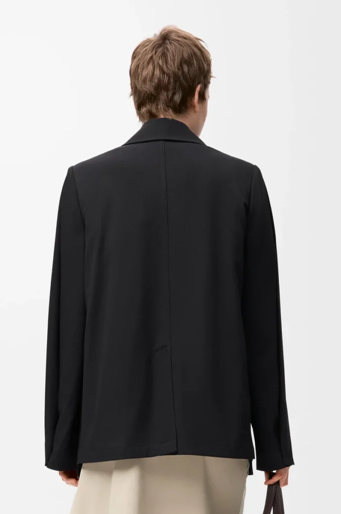 Veste en laine Noir