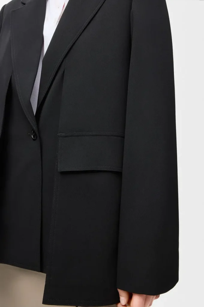 Veste en laine Noir
