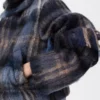 Veste en mélange de mohair et de laine Bleu/Multicolore
