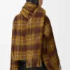 Veste en mohair et laine mélangés Jaune/Multicolore