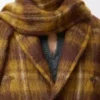 Veste en mohair et laine mélangés Jaune/Multicolore
