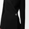 Veste en viscose mélangée stretch, couleur noir