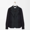Veste hybride en laine bleu marine/gris Veste hybride en laine bleu marine/gris