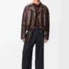 Pantalon en laine bleu marine foncé Pantalon en laine bleu marine foncé