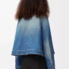 Veste trapèze en denim Bleu denim